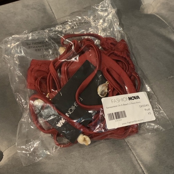 Fashion Nova Rust 2 Piece Bikini - Picture 5 of 6